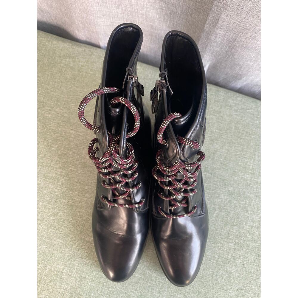 Women’s Sam & Libby Black Combat Boots – Size 11 - Picture 7 of 9